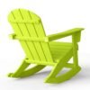 Outdoor Patio Rocking Adirondack Chair – Lime