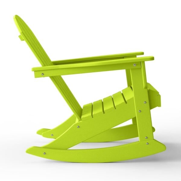 Outdoor Patio Rocking Adirondack Chair – Lime