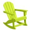 Outdoor Patio Rocking Adirondack Chair – Lime