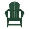 Outdoor Patio Rocking Adirondack Chair – Dark Green