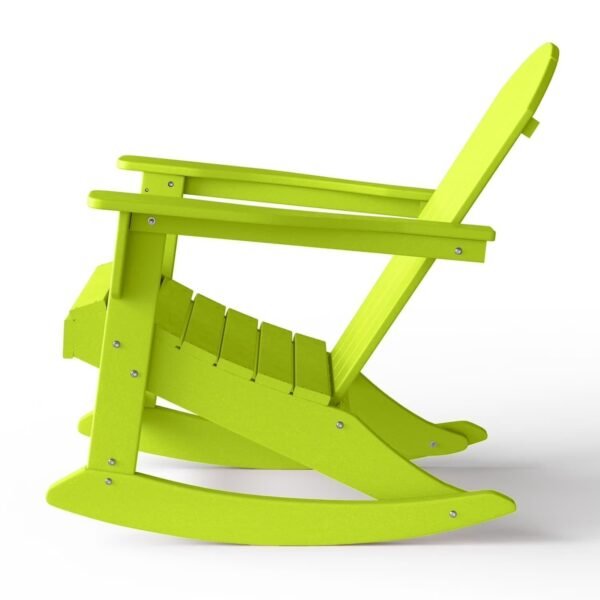 Outdoor Patio Rocking Adirondack Chair – Lime